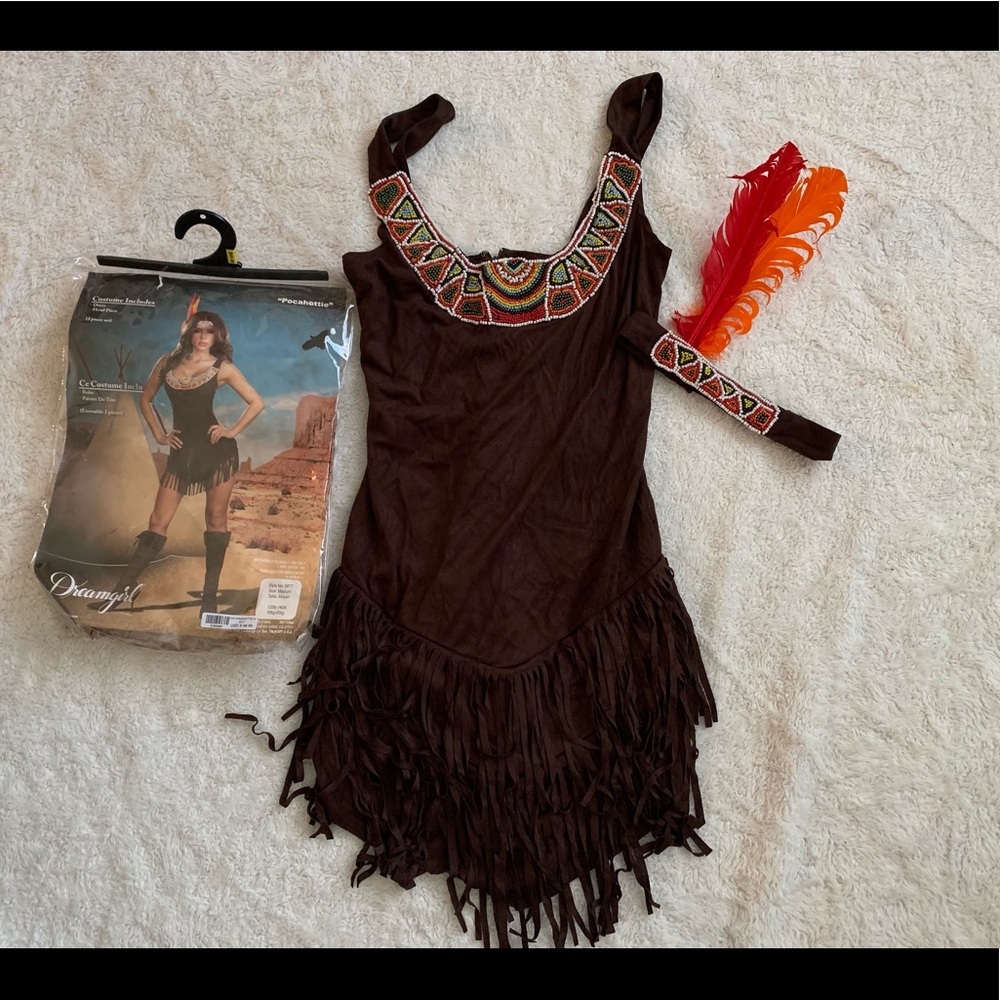 Native American Pocahontas adult costume Sz medium